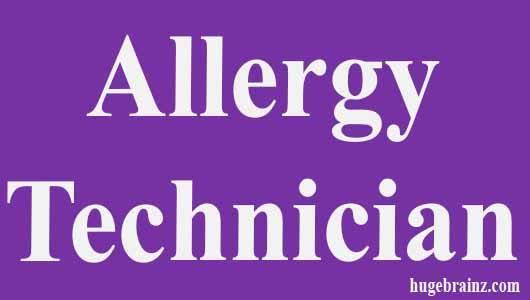 Allergy Technician