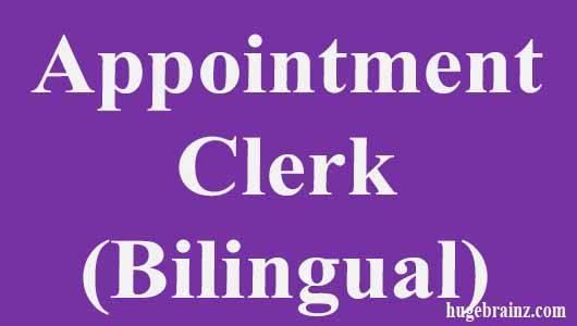 Appointment Clerk (Bilingual)