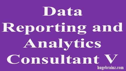 Data Reporting and Analytics Consultant V