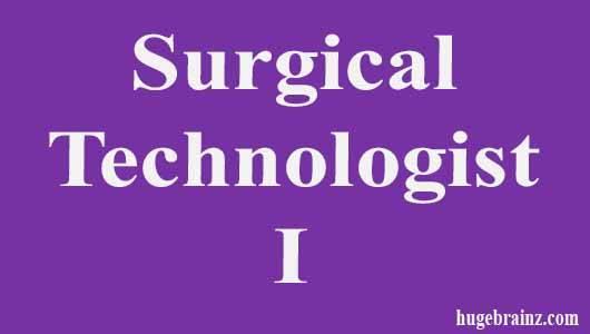 Surgical Technologist I