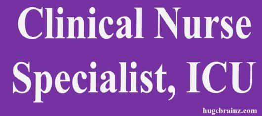 Clinical Nurse Specialist, ICU