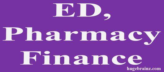 ED, Pharmacy Finance