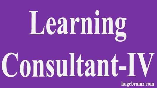 Learning Consultant-IV