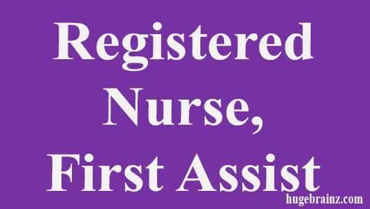 Registered Nurse, Frist Assist