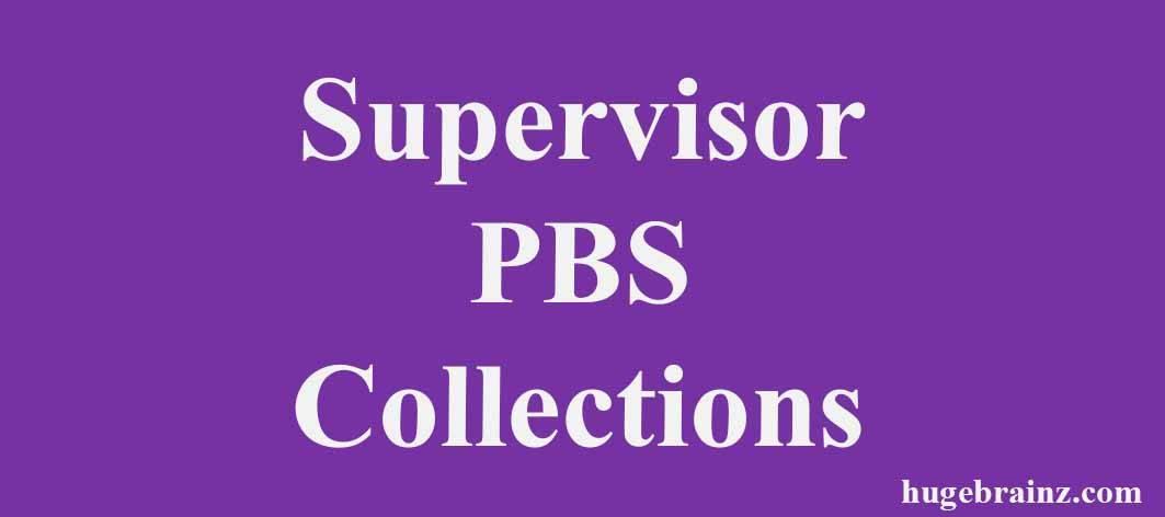 Supervisor PBS Collections