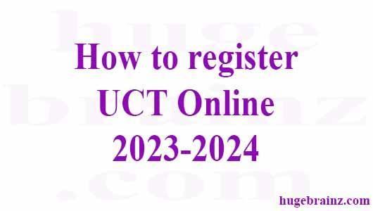 How to register UCT Online