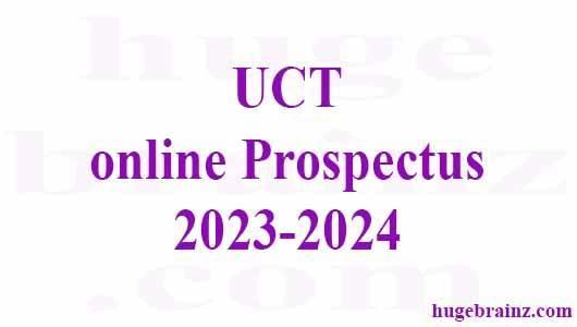 UCT online Prospectus 2023-2024