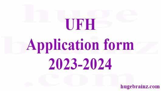 UFH Application form 2023-2024