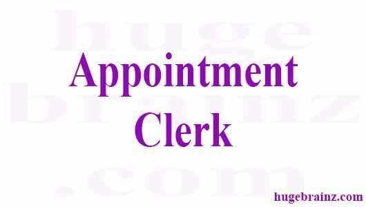 Appointment CLERK