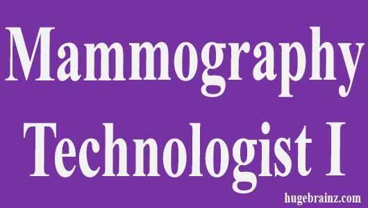 Mammography Technologist I