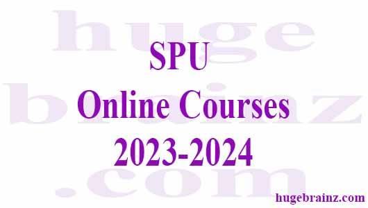 SPU  Online Courses 2023-2024