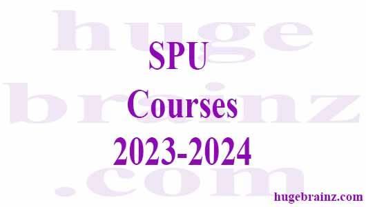 SPU  Courses 2023-2024