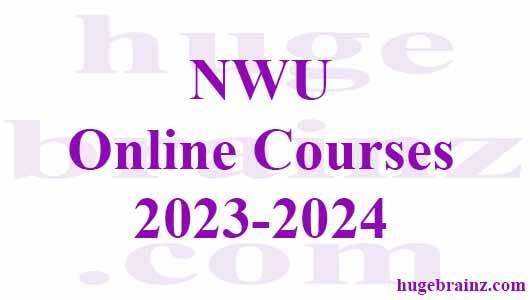 NWU Online Courses 2023-2024