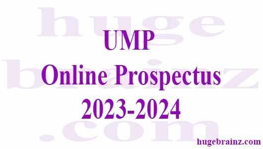 UMP  Online Prospectus 2023-2024