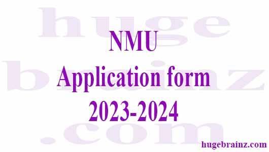 NMU  Application form 2023-2024