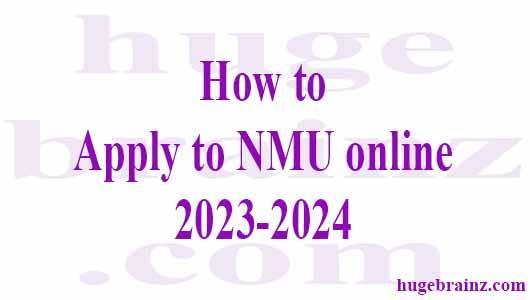 How to Apply to NMU online 2023-2024