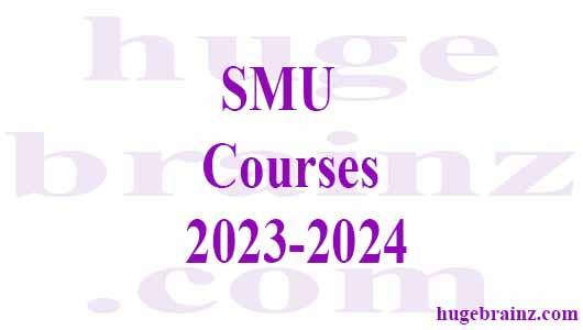 SMU  Courses 2023-2024