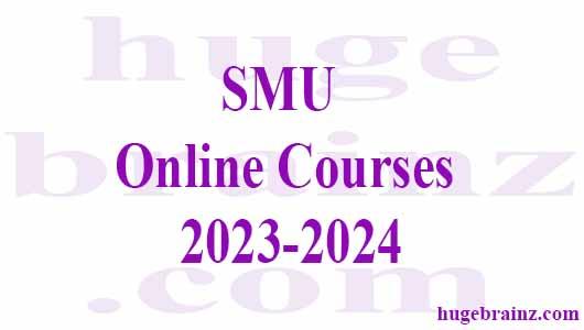 SMU  Online Courses 2023-2024