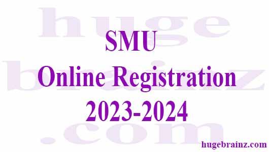 SMU Online Registration 2023 2024 