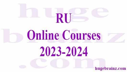 RU Online Courses 2023-2024