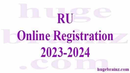 RU Online Registration 2023-2024