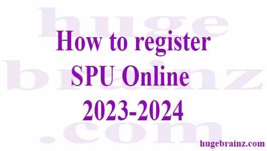 How to register SMU  Online 2023-2024